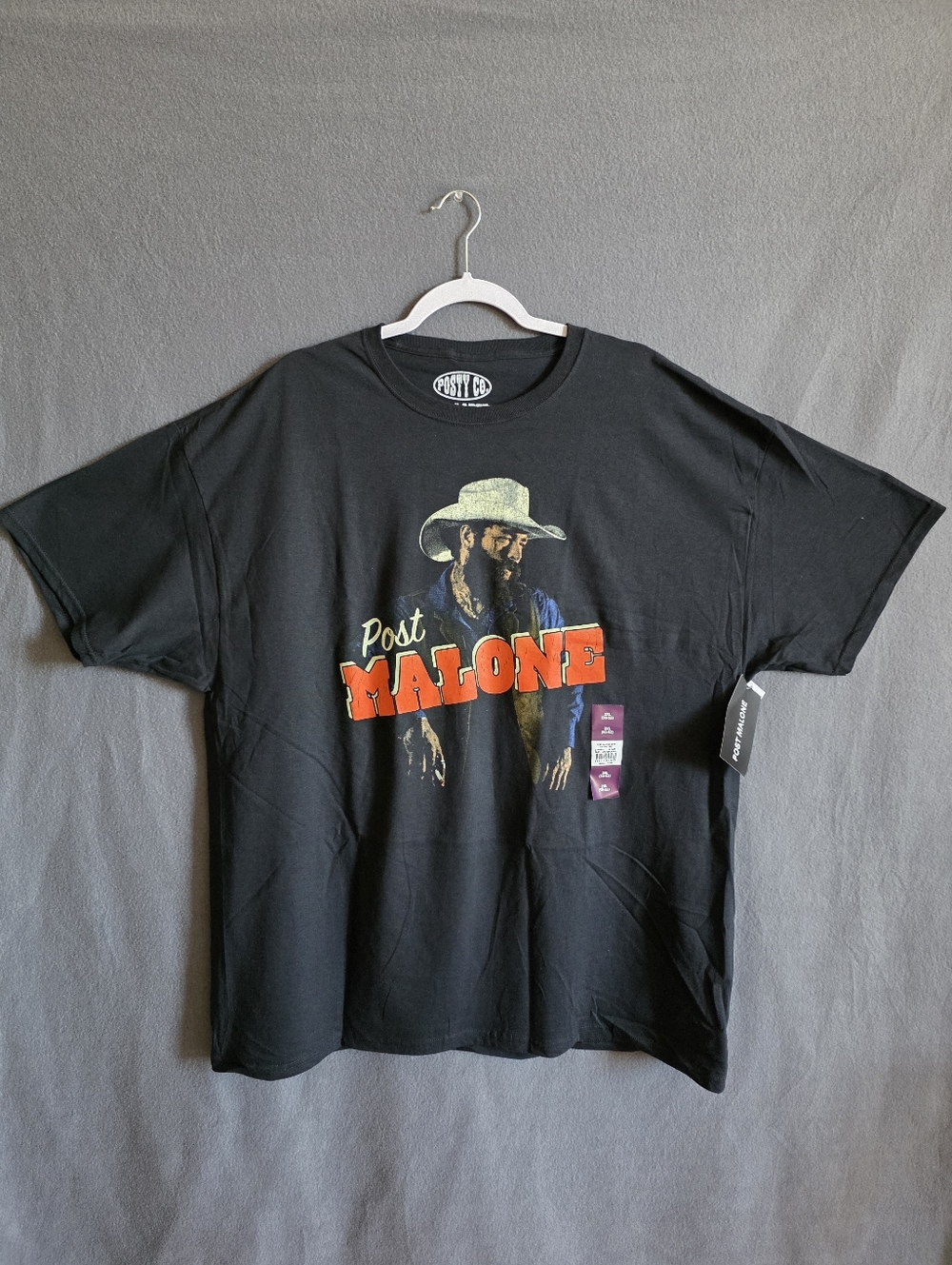 Size 2XL Post Malone Black Graphic Tee Shirt